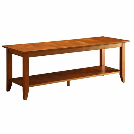 CONVENIENCE CONCEPTS American Heritage Coffee Table with Shelf, Cherry HI196013